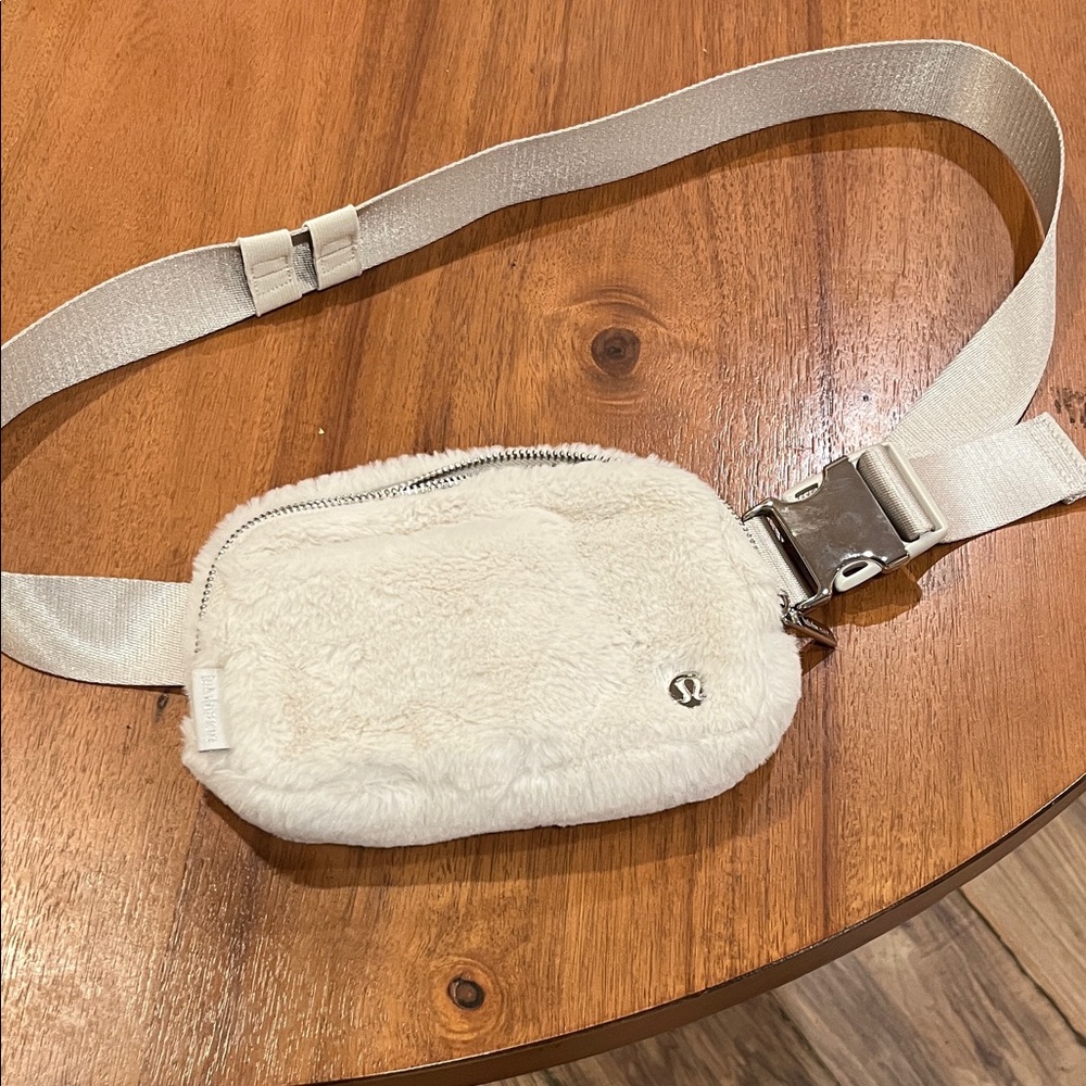 lululemon athletica White Fleece Belt Bag